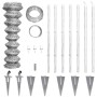 Valla metálica con estacas postes acero galvanizado 15x1,25 m de vidaXL, Paneles de vallas - Ref: Foro24-141504, Precio: 214,...