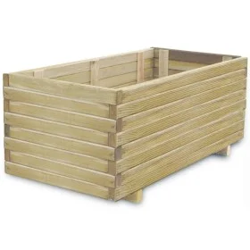 Arriate elevado rectangular madera 100x50x40 cm de vidaXL, Maceteros y jardineras - Ref: Foro24-41660, Precio: 119,86 €, Desc...