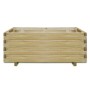 Arriate elevado rectangular madera 100x50x40 cm de vidaXL, Maceteros y jardineras - Ref: Foro24-41660, Precio: 121,75 €, Desc...