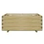 Rectangular raised wooden bed 100x50x40 cm by vidaXL, Pots and planters - Ref: Foro24-41660, Price: 119,86 €, Discount: %