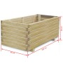 Arriate elevado rectangular madera 100x50x40 cm de vidaXL, Maceteros y jardineras - Ref: Foro24-41660, Precio: 121,75 €, Desc...