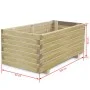 Rectangular raised wooden bed 100x50x40 cm by vidaXL, Pots and planters - Ref: Foro24-41660, Price: 119,86 €, Discount: %
