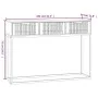Mesa consola hierro y madera contrachapada negro 105x30x75 cm de , Mesas auxiliares - Ref: Foro24-352107, Precio: 109,06 €, D...