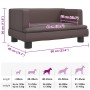 Cama para perros de cuero sintético marrón 60x40x30 cm en Camas para perros | Comprar online en Foru.es