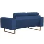 Juego de sofás 2 piezas de tela azul de , Sofás - Ref: Foro24-276861, Precio: 904,02 €, Descuento: %