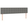 Cabeceros 2 unidades de tela gris oscuro 100x5x78/88 cm de , Cabeceros y pies de cama - Ref: Foro24-346517, Precio: 66,16 €, ...