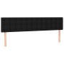 Cabeceros 2 unidades de tela negro 80x5x78/88 cm de , Cabeceros y pies de cama - Ref: Foro24-346478, Precio: 70,65 €, Descuen...