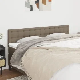 Cabeceros 2 unidades de tela gris taupe 100x5x78/88 cm de , Cabeceros y pies de cama - Ref: Foro24-346520, Precio: 75,96 €, D...