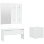 Juego de muebles de recibidor madera contrachapada blanco de , Armarios roperos - Ref: Foro24-3082053, Precio: 93,74 €, Descu...