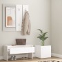 Juego de muebles de recibidor madera contrachapada blanco de , Armarios roperos - Ref: Foro24-3082053, Precio: 93,74 €, Descu...