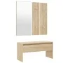 Set de muebles de recibidor madera contrachapada color roble de , Armarios roperos - Ref: Foro24-3082047, Precio: 103,35 €, D...