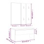 Set de muebles de recibidor madera contrachapada color roble de , Armarios roperos - Ref: Foro24-3082047, Precio: 107,18 €, D...