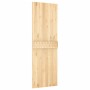 Puerta corredera con herrajes madera maciza de pino 70x210 cm en Puertas | Comprar online en Foru.es