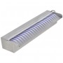 Fuente cascada rectangular LED piscina acero inoxidable 45 cm de vidaXL, Fuentes y cascadas - Ref: Foro24-41672, Precio: 80,3...