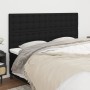 Cabeceros 4 unidades de tela negro 100x5x78/88 cm de , Cabeceros y pies de cama - Ref: Foro24-3116790, Precio: 140,84 €, Desc...