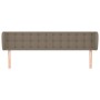Cabecero de tela gris taupe 163x23x78/88 cm de , Cabeceros y pies de cama - Ref: Foro24-3117588, Precio: 74,74 €, Descuento: %