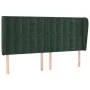Kopfteil mit dunkelgrünen Samtohren 183x23x118/128cm von , Kopf- und Fußteile - Ref: Foro24-3118453, Preis: 136,62 €, Rabatt: %