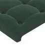 Kopfteil mit dunkelgrünen Samtohren 183x23x118/128cm von , Kopf- und Fußteile - Ref: Foro24-3118453, Preis: 136,62 €, Rabatt: %