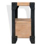 Mesita de noche de madera maciza acacia y acero 40x30x54 cm de vidaXL, Mesitas de noche - Ref: Foro24-244993, Precio: 81,66 €...