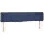 Blue fabric headboard 163x16x78/88 cm by , Headboards and footboards - Ref: Foro24-3119214, Price: 72,14 €, Discount: %