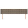 Cabecero de tela gris taupe 203x16x78/88 cm de , Cabeceros y pies de cama - Ref: Foro24-3119228, Precio: 86,02 €, Descuento: %