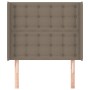 Cabecero con orejas de tela gris taupe 83x16x118/128 cm de , Cabeceros y pies de cama - Ref: Foro24-3119992, Precio: 77,85 €,...