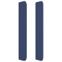 Cabecero con orejas de tela azul 203x16x118/128 cm de , Cabeceros y pies de cama - Ref: Foro24-3120042, Precio: 129,47 €, Des...
