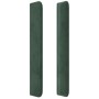 Cabecero con orejas de terciopelo verde oscuro 183x16x118/128cm de , Cabeceros y pies de cama - Ref: Foro24-3120077, Precio: ...