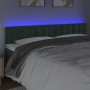 Cabecero con LED de terciopelo verde oscuro 180x5x78/88 cm de , Cabeceros y pies de cama - Ref: Foro24-3122109, Precio: 67,18...
