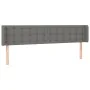 Dark gray fabric headboard with LED 163x16x78/88 cm by , Headboards and footboards - Ref: Foro24-3123677, Price: 103,90 €, Di...
