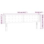 Cabecero con LED de tela gris taupe 163x16x78/88 cm de , Cabeceros y pies de cama - Ref: Foro24-3123680, Precio: 81,32 €, Des...