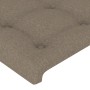 Cabecero con LED de tela gris taupe 203x16x78/88 cm de , Cabeceros y pies de cama - Ref: Foro24-3123696, Precio: 92,60 €, Des...