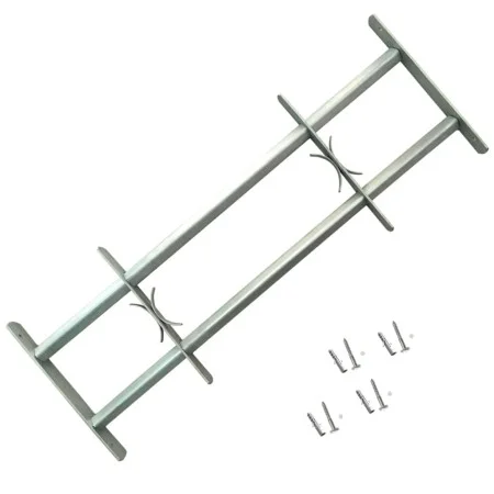 Adjustable security window grille with 2 bars 1000-1500 mm by vidaXL, Windows - Ref: Foro24-141381, Price: 44,75 €, Discount: %