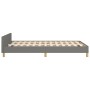 Estructura de cama con cabecero de tela gris oscuro 120x200 cm de , Camas y somieres - Ref: Foro24-3125366, Precio: 164,05 €,...