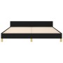 Estructura de cama con cabecero de tela negro 160x200 cm de , Camas y somieres - Ref: Foro24-3125391, Precio: 260,31 €, Descu...