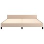 Estructura de cama cabecero cuero sintético capuchino 180x200cm de , Camas y somieres - Ref: Foro24-3125590, Precio: 291,30 €...