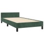 Estructura cama con cabecero terciopelo verde oscuro 100x200 cm de , Camas y somieres - Ref: Foro24-3125986, Precio: 151,55 €...