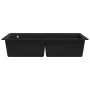 Einbauspüle aus schwarzem Granit mit zwei Becken von vidaXL, Sinkt - Ref: Foro24-141675, Preis: 291,05 €, Rabatt: %