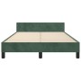 Estructura cama con cabecero terciopelo verde oscuro 120x200 cm de , Camas y somieres - Ref: Foro24-3125992, Precio: 180,23 €...