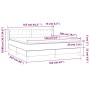 Cama box spring con colchón tela gris claro 160x200 cm de , Camas y somieres - Ref: Foro24-3130601, Precio: 510,83 €, Descuen...