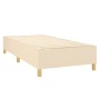 Cama box spring con colchón tela color crema 90x190 cm de , Camas y somieres - Ref: Foro24-3132278, Precio: 363,19 €, Descuen...