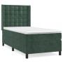 Cama box spring con colchón terciopelo verde oscuro 90x200 cm de , Camas y somieres - Ref: Foro24-3132900, Precio: 355,41 €, ...