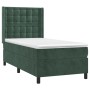 Cama box spring con colchón terciopelo verde oscuro 90x200 cm de , Camas y somieres - Ref: Foro24-3132900, Precio: 355,41 €, ...
