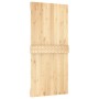 Puerta corredera con herrajes madera maciza de pino 95x210 cm en Puertas | Comprar online en Foru.es