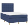 Cama box spring con colchón y LED tela azul 120x200 cm de , Camas y somieres - Ref: Foro24-3135747, Precio: 439,00 €, Descuen...