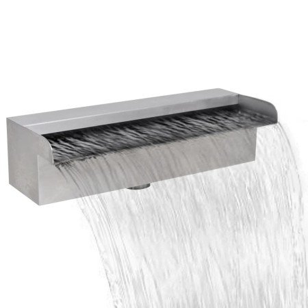 Fuente cascada rectangular piscina acero inoxidable 30 cm de vidaXL, Fuentes y cascadas - Ref: Foro24-41665, Precio: 50,34 €,...