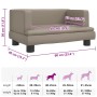 Cama para perros de cuero sintético color capuchino 60x40x30 cm en Camas para perros | Comprar online en Foru.es