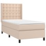 Cama box spring colchón LED cuero sintético capuchino 90x200 cm de , Camas y somieres - Ref: Foro24-3139366, Precio: 362,37 €...