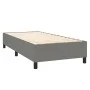 Box spring bed with dark gray fabric mattress 100x200 cm by , Beds and slatted bases - Ref: Foro24-3136894, Price: 383,41 €, ...
