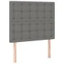 Box spring bed with dark gray fabric mattress 100x200 cm by , Beds and slatted bases - Ref: Foro24-3136894, Price: 383,41 €, ...
